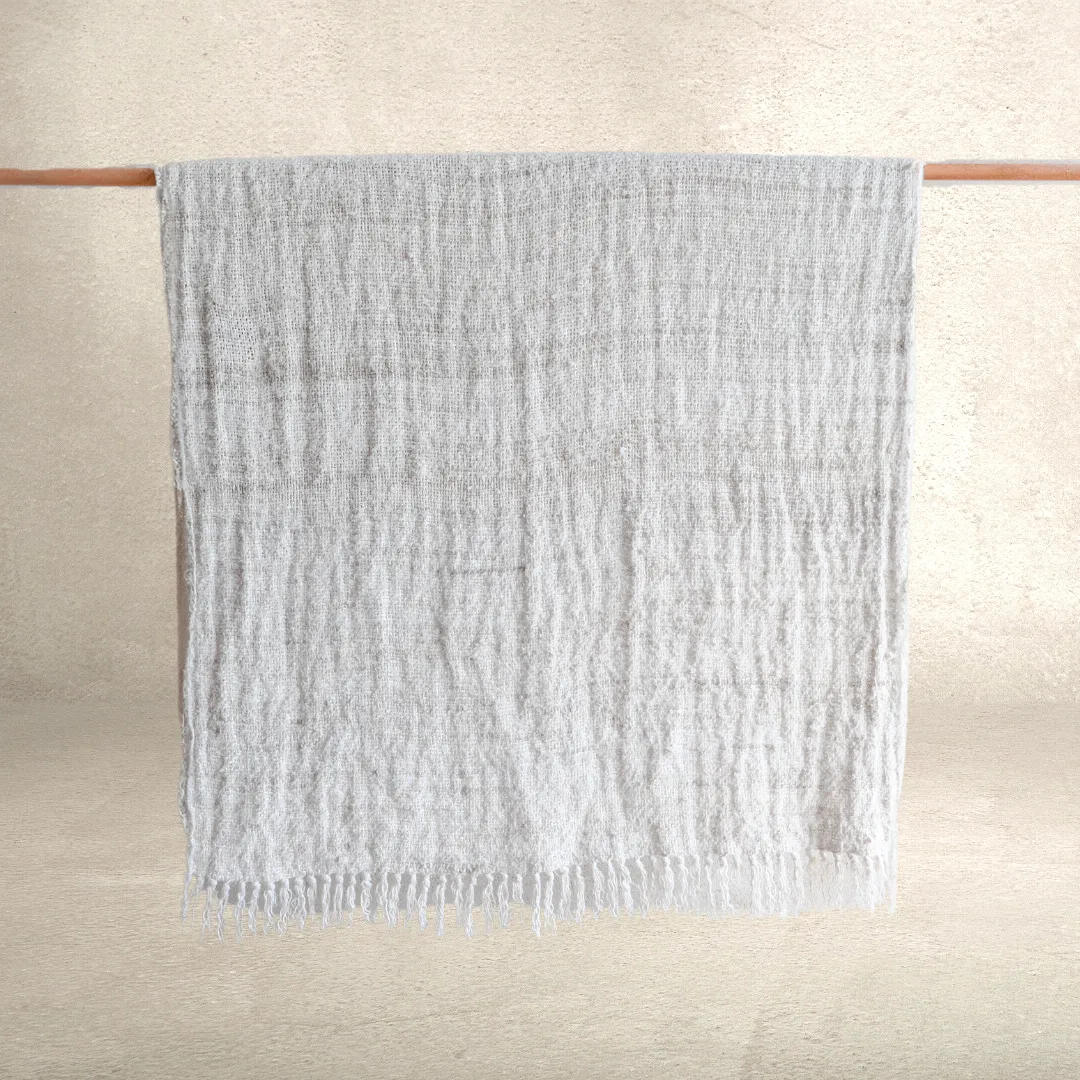 WABI LINEN THROW | IVORY