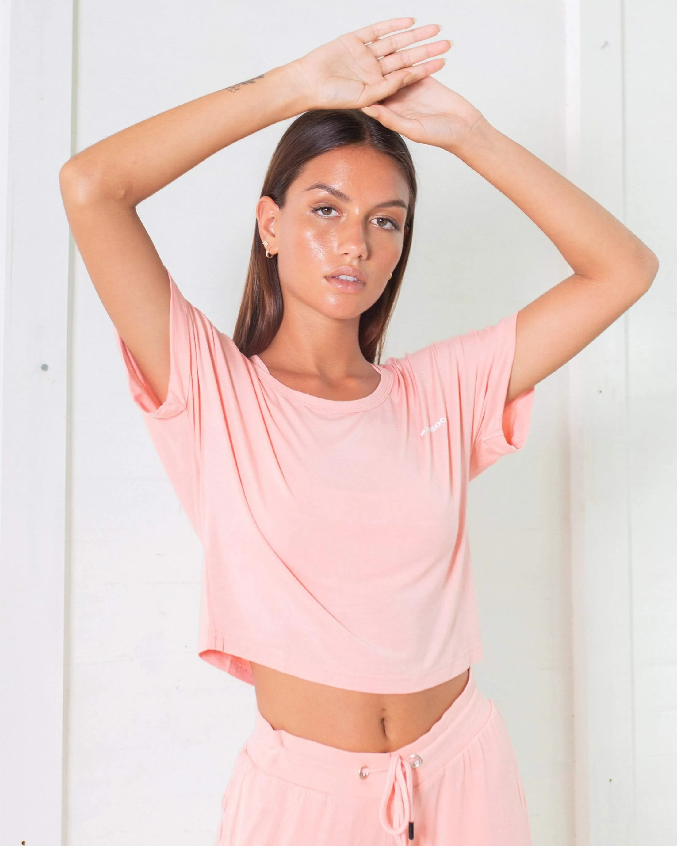 Women Crop Top Short Sleeve